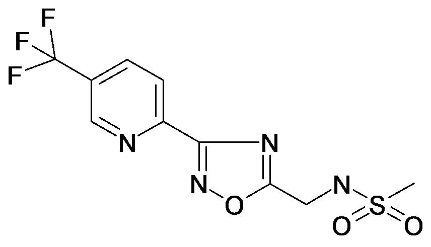 N-[3-(5'-(Trifluoromethyl)pyridin-2'-yl)-[1,2,4]- -oxadiazol-5-ylmethyl]methanesulphonamide