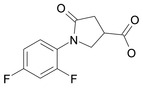 N-(2,4-Difluorophenyl)pyrrolidin-2-one-4-carboxylic acid