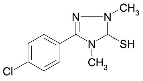 5-(4-Chloro-phenyl)-2,4-dimethyl-3,4-dihydro-2H-[1,2,4]triazole-3-thiol