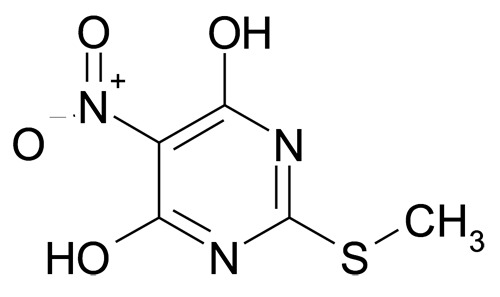 2-Methylsulfanyl-5-nitro-pyrimidine-4,6-diol