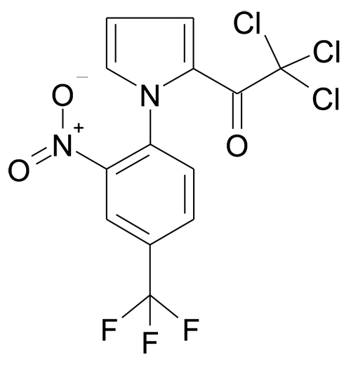 2,2,2-Trichloro-1-[1-(2-nitro-4-trifluoromethyl-phenyl)-1H-pyrrol-2-yl]-ethanone
