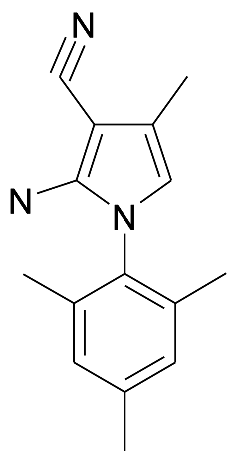 2-Amino-4-methyl-1-(2,4,6-trimethyl-phenyl)-1H-pyrrole-3-carbonitrile