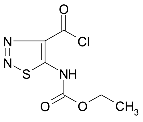 (4-Chlorocarbonyl-[1,2,3]thiadiazol-5-yl)-carbamic acid ethyl ester