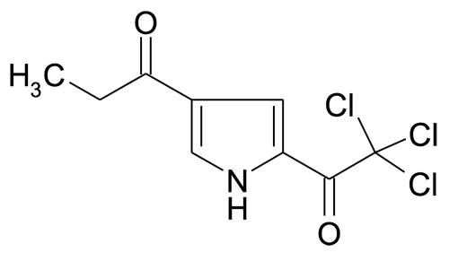 1-[5-(2,2,2-Trichloro-acetyl)-1H-pyrrol-3-yl]-propan-1-one