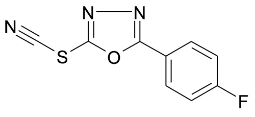 2-(4-Fluoro-phenyl)-5-thiocyanato-[1,3,4]oxadiazole