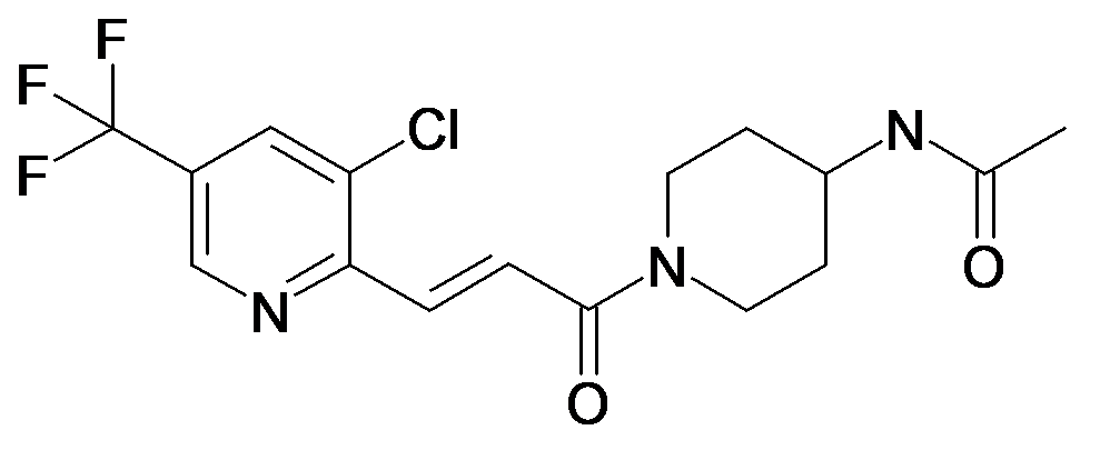 N-{1-[(E)-3-(3-Chloro-5-trifluoromethyl-pyridin-2-yl)-acryloyl]-piperidin-4-yl}-acetamide