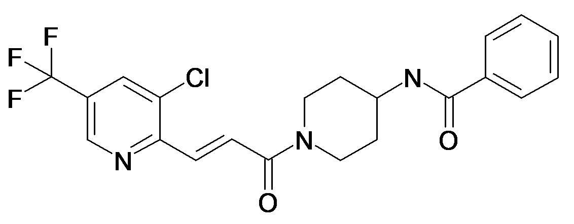 N-{1-[(E)-3-(3-Chloro-5-trifluoromethyl-pyridin-2-yl)-acryloyl]-piperidin-4-yl}-benzamide