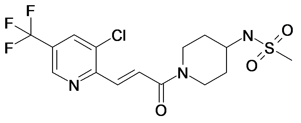 N-{1-[(E)-3-(3-Chloro-5-trifluoromethyl-pyridin-2-yl)-acryloyl]-piperidin-4-yl}-methanesulfonamide