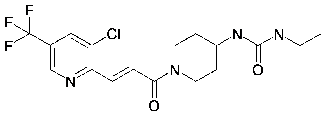 1-{1-[(E)-3-(3-Chloro-5-trifluoromethyl-pyridin-2-yl)-acryloyl]-piperidin-4-yl}-3-ethyl-urea