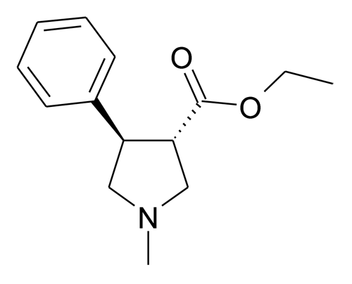 +-TRANS-1-Methyl-4-phenyl-pyrrolidine-3-carboxylic acid ethyl ester (trans racemate)