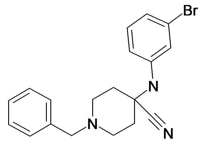 1-Benzyl-4-(3-bromo-phenylamino)-piperidine-4-carbonitrile