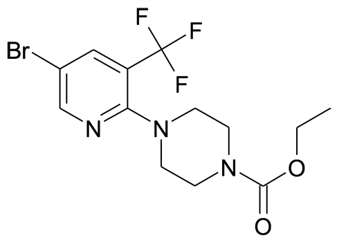 4-(5-Bromo-3-trifluoromethyl-pyridin-2-yl)-piperazine-1-carboxylic acid ethyl ester