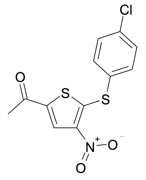 1-[5-(4-Chloro-phenylsulfanyl)-4-nitro-thiophen-2-yl]-ethanone
