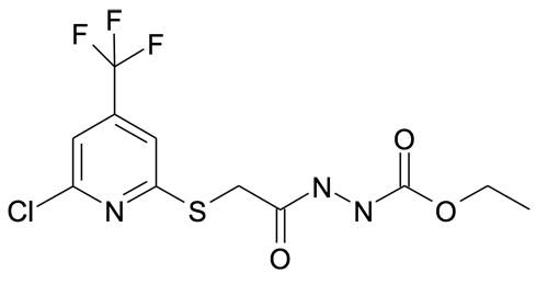 N'-[2-(6-Chloro-4-trifluoromethyl-pyridin-2-ylsulfanyl)-acetyl]-hydrazinecarboxylic acid ethyl ester