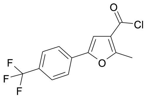 2-Methyl-5-(4-trifluoromethyl-phenyl)-furan-3-carbonyl chloride