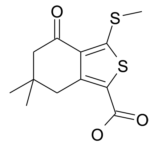 6,6-Dimethyl-3-methylsulfanyl-4-oxo-4,5,6,7-tetrahydro-benzo[c]thiophene-1-carboxylic acid