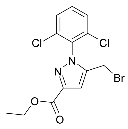 5-Bromomethyl-1-(2,6-dichloro-phenyl)-1H-pyrazole-3-carboxylic acid ethyl ester