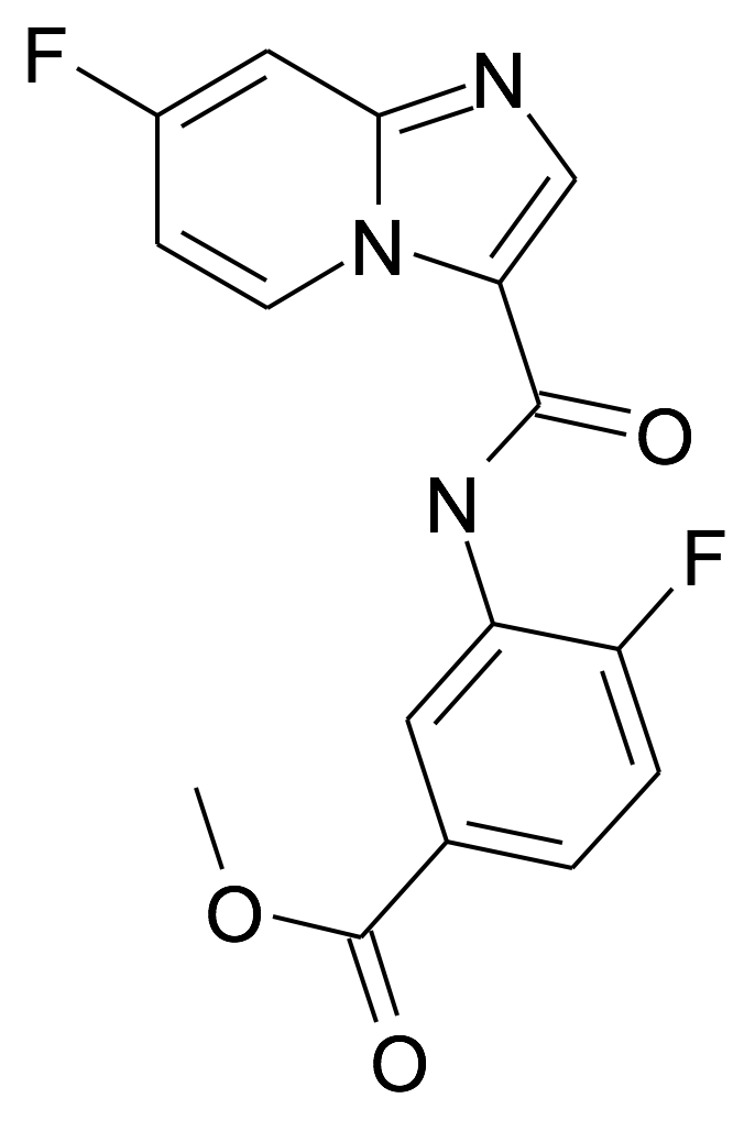 4-Fluoro-3-[(7-fluoro-imidazo[1,2-a]pyridine-3-carbonyl)-amino]-benzoic acid methyl ester