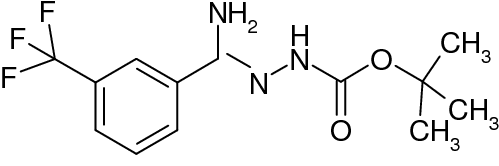 N'-[1-Amino-1-(3-(trifluoromethyl)phenyl)methylidene]hydrazinecarboxylic acid tert-butyl ester