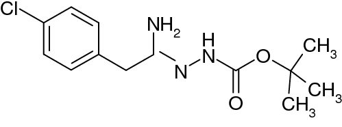 N'-[1-Amino-2-(4-chlorophenyl)ethylidene]hydrazinecarboxylic acid tert-butyl ester