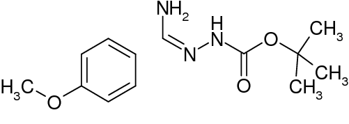 N'-[1-Amino-1-(4-methoxyphenyl)methylidene]hydrazinecarboxylic acid tert-butyl ester