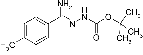 N'-[1-Amino-1-p-tolylmethylidene]hydrazinecarboxylic acid tert-butyl ester