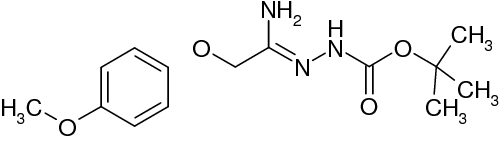 N'-[1-Amino-2-(4-methoxyphenoxy)ethylidene]hydrazinecarboxylic acid tert-butyl ester