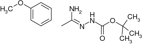 N'-[1-Amino-2-(4-methoxyphenyl)ethylidene]hydrazinecarboxylic acid tert-butyl ester