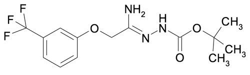 N'-[1-Amino-2-(3-(trifluoromethyl)phenoxy)ethylidene]hydrazinecarboxylic acid tert-butyl ester
