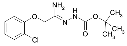 N'-[1-Amino-2-(2-chlorophenoxy)ethylidene]hydrazinecarboxylic acid tert-butyl ester