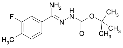 N'-[1-Amino-1-(3-fluoro-4-methylphenyl)methylidene]hydrazinecarboxylic acid tert-butyl ester