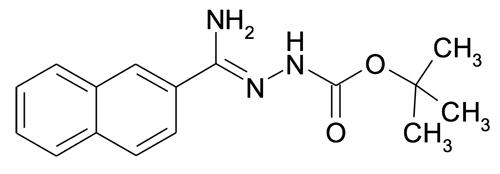 N'-[1-Amino-1-naphthalen-2-ylmethylidene]hydrazinecarboxylic acid tert-butyl ester