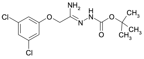 N'-[1-Amino-2-(3,5-dichlorophenoxy)ethylidene]hydrazinecarboxylic acid tert-butyl ester