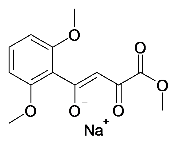 Sodium; (Z)-1-(2,6-dimethoxy-phenyl)-3-methoxycarbonyl-3-oxo-propen-1-olate