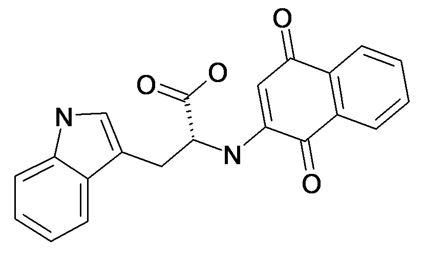 (R)-2-(1,4-Dioxo-1,4-dihydro-naphthalen-2-ylamino)-3-(1H-indol-3-yl)-propionic acid
