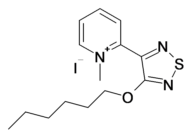 2-(4-Hexyloxy-[1,2,5]thiadiazol-3-yl)-1-methyl-pyridinium; iodide