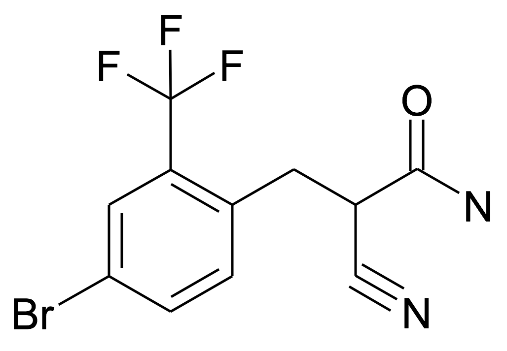 3-(4-Bromo-2-trifluoromethyl-phenyl)-2-cyano-propionamide