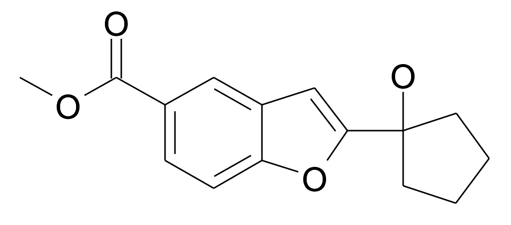 2-(1-Hydroxy-cyclopentyl)-benzofuran-5-carboxylic acid methyl ester