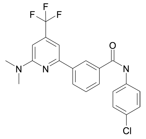 N-(4-Chloro-phenyl)-3-(6-dimethylamino-4-trifluoromethyl-pyridin-2-yl)-benzamide