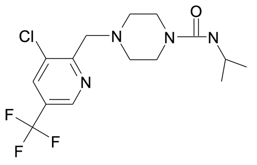 4-(3-Chloro-5-trifluoromethyl-pyridin-2-ylmethyl)-piperazine-1-carboxylic acid isobutyl-amide