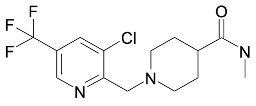 1-(3-Chloro-5-trifluoromethyl-pyridin-2-ylmethyl)-piperidine-4-carboxylic acid methylamide