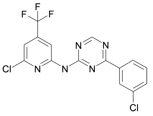 [4-(3-Chloro-phenyl)-[1,3,5]triazin-2-yl]-(6-chloro-4-trifluoromethyl-pyridin-2-yl)-amine