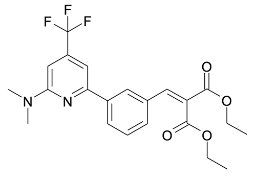 2-[3-(6-Dimethylamino-4-trifluoromethyl-pyridin-2-yl)-benzylidene]-malonic acid diethyl ester