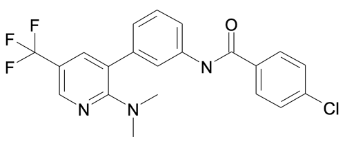 4-Chloro-N-[3-(2-dimethylamino-5-trifluoromethyl-pyridin-3-yl)-phenyl]-benzamide