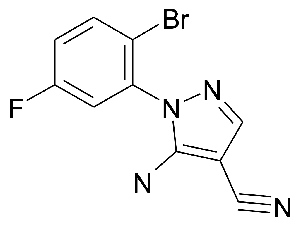 5-Amino-1-(2-bromo-5-fluoro-phenyl)-1H-pyrazole-4-carbonitrile