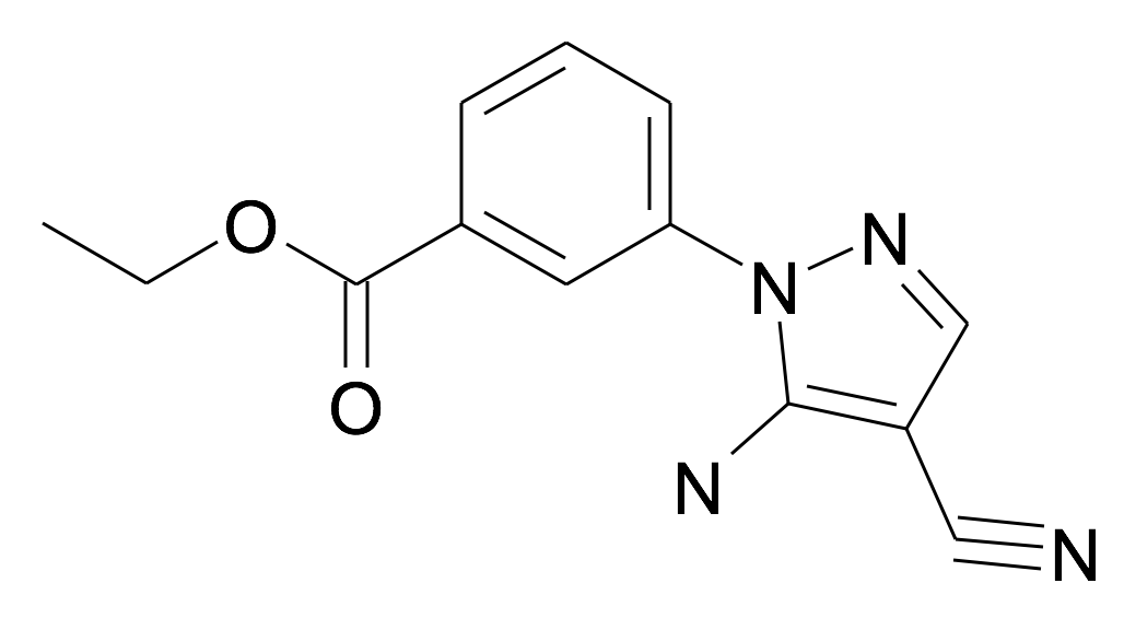 3-(5-Amino-4-cyano-pyrazol-1-yl)-benzoic acid ethyl ester
