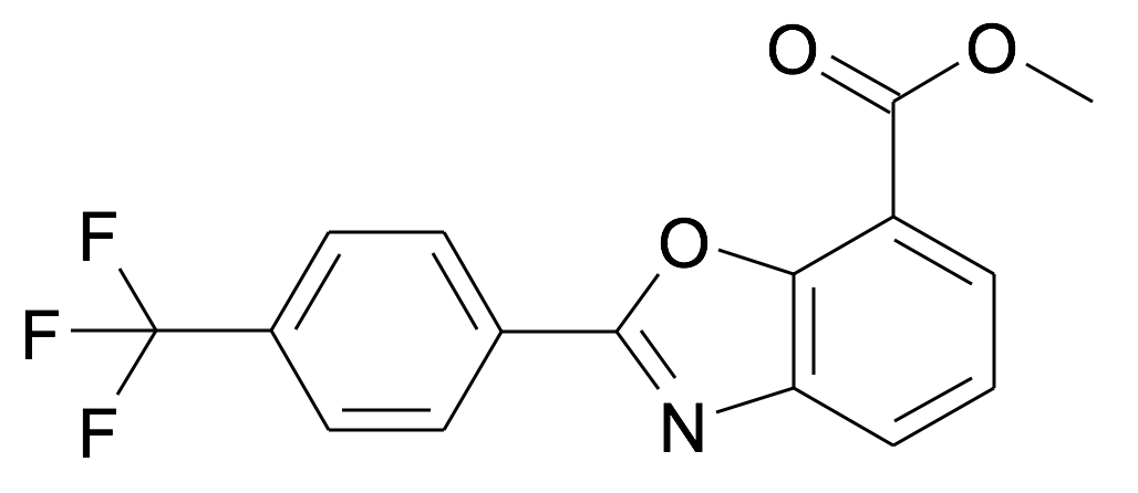 2-(4-Trifluoromethyl-phenyl)-benzooxazole-7-carboxylic acid methyl ester