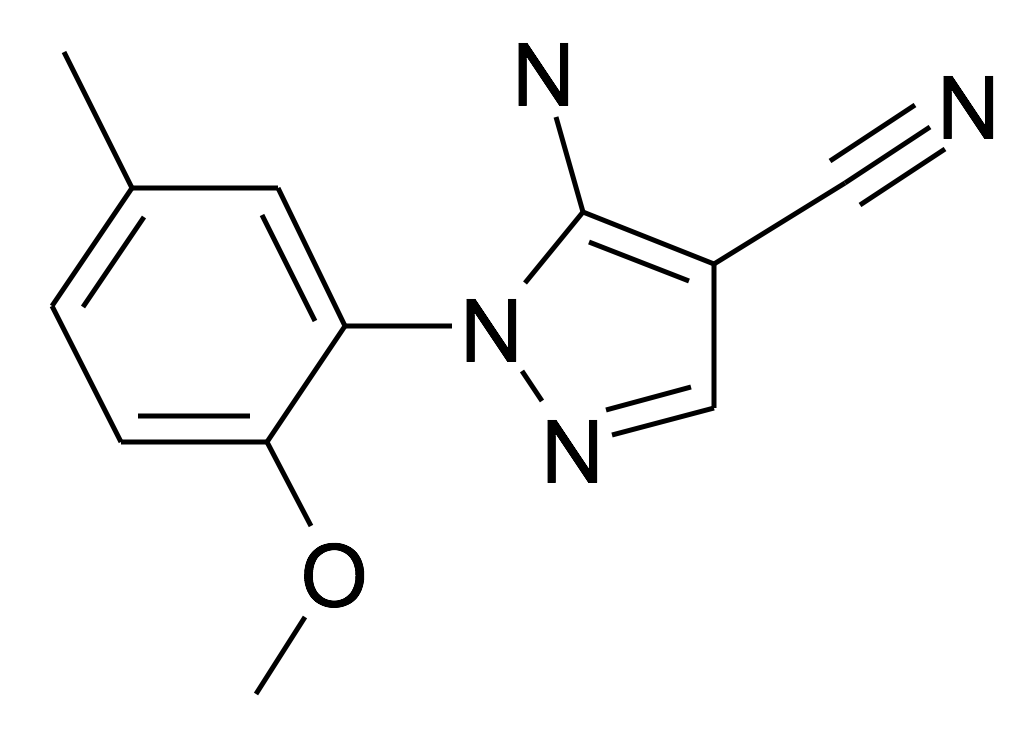 5-Amino-1-(2-methoxy-5-methyl-phenyl)-1H-pyrazole-4-carbonitrile