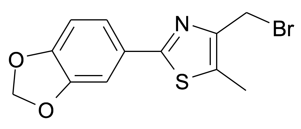 2-Benzo[1,3]dioxol-5-yl-4-bromomethyl-5-methyl-thiazole