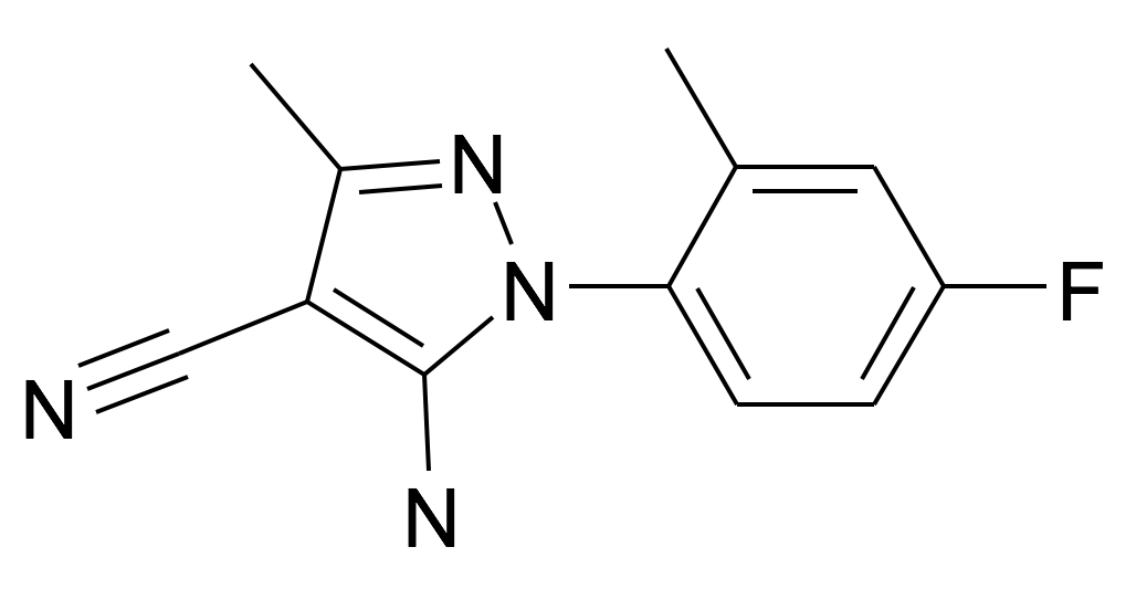 5-Amino-1-(4-fluoro-2-methyl-phenyl)-3-methyl-1H-pyrazole-4-carbonitrile
